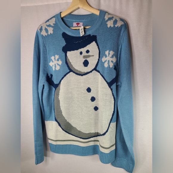 Canadian Tire ugly Christmas snowman sweater- One size new with tags - Picture 3 of 4